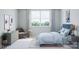 Spacious bedroom with large window and stylish decor at 5684 Clear Creek Ln, Charlotte, NC 28215