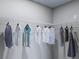 Walk-in closet with wire shelving and hanging rods at 5684 Clear Creek Ln, Charlotte, NC 28215