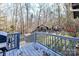 View from deck shows backyard with detached workshop at 8327 Walkup Rd, Waxhaw, NC 28173