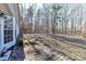 Wooden deck provides a peaceful view of the woods at 8327 Walkup Rd, Waxhaw, NC 28173