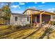 Exterior view of home with attached shed and covered porch at 111 Lois Ct, Statesville, NC 28625