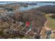 Home situated near lake with surrounding properties at 1934 Hickory Hills Dr, Denver, NC 28037