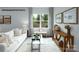 Living room with white couch and a wood coffee table at 521 Trading Post Ln, York, SC 29745