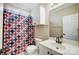Clean bathroom with shower/tub combo and updated vanity at 952 Hummingbird Ln, Rock Hill, SC 29732