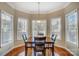 Breakfast nook with bay window and wood flooring at 952 Hummingbird Ln, Rock Hill, SC 29732