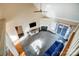 Spacious living room with vaulted ceiling, fireplace, and access to backyard at 952 Hummingbird Ln, Rock Hill, SC 29732