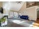 Vaulted ceiling living room with fireplace and hardwood floors at 952 Hummingbird Ln, Rock Hill, SC 29732