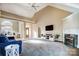 Open living room with hardwood floors and fireplace at 952 Hummingbird Ln, Rock Hill, SC 29732
