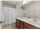 Double vanity bathroom with shower/tub combo at 14132 Green Birch Dr, Pineville, NC 28134