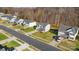 Aerial view of houses in a residential neighborhood at 109 Berrybeth Cir, China Grove, NC 28023