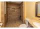 Large walk-in shower with tile surround at 206 Fox Den Rd, Troy, NC 27371