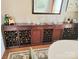 Detailed view of a large, built-in wine rack at 5981 Bison Ct, Fort Mill, SC 29707