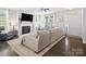 Spacious living room featuring hardwood floors and a fireplace at 1312 Assembly St, Belmont, NC 28012