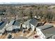 Aerial view of modern homes with two-car garages and landscaped yards at 104 Mattoon St, Charlotte, NC 28216