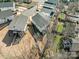 Aerial view of a house and surrounding neighborhood at 104 Mattoon St, Charlotte, NC 28216