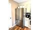 Modern stainless steel refrigerator in a well-lit kitchen at 118 Carr Rd, Dallas, NC 28034