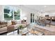 Open living room and dining area with hardwood floors at 5145 Fireweed Ct, Dallas, NC 28034