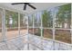 Relaxing screened porch overlooking a deck and wooded backyard at 4316 Canewood Ln, Indian Trail, NC 28079