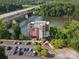 Aerial view of Pump House restaurant by the river at 722 Waterscape Ct, Rock Hill, SC 29730