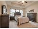 Spacious bedroom with dark wood furniture at 12002 Belmont Mansion Dr, Charlotte, NC 28273