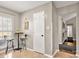 Kitchen nook with a small table and two bar stools at 1919 Crooked Creek Dr, Charlotte, NC 28214