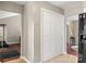 Neat laundry closet featuring washer and dryer at 1919 Crooked Creek Dr, Charlotte, NC 28214