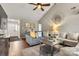 Open living room with hardwood floors and ample natural light at 1919 Crooked Creek Dr, Charlotte, NC 28214
