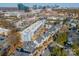 Aerial view of the building and surrounding neighborhood, showcasing the location at 2401 Euclid Ave # 302, Charlotte, NC 28203