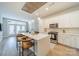 Modern kitchen with white cabinets, stainless steel appliances, and an island at 2401 Euclid Ave # 302, Charlotte, NC 28203