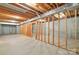 Unfinished basement with exposed framing at 2510 Burton Estates Ln, Lincolnton, NC 28092