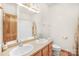 Bathroom with double sinks and a shower/tub combo at 2510 Burton Estates Ln, Lincolnton, NC 28092