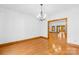 Bright dining room with hardwood floors and chandelier at 2510 Burton Estates Ln, Lincolnton, NC 28092
