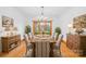 Formal dining room with hardwood floors and large windows at 2510 Burton Estates Ln, Lincolnton, NC 28092