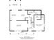 Floor plan showing a 1735 sq ft home with 3 bedrooms and 2 baths at 5400 Larewood Dr, Charlotte, NC 28215