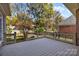 Spacious deck overlooks a fenced backyard with lush greenery at 5422 Glen Forest Dr, Charlotte, NC 28226