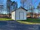 Detached storage shed in the backyard at 816 Perry Rd, Troutman, NC 28166