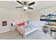 Bedroom with a full size bed and a desk at 250 Kenway Loop, Mooresville, NC 28117