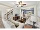 Living area features a neutral color scheme and views to dining and kitchen at 250 Kenway Loop, Mooresville, NC 28117