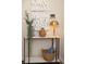 Modern entryway with console table, wall art, and stylish decor at 6405 Mallow Crossing Ln, Charlotte, NC 28213