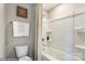 Bathroom with tub, shower and neutral color scheme at 5124 Heathland Dr # 78, Charlotte, NC 28215