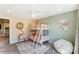 Charming bedroom with bunk beds, window, and neutral color scheme at 5124 Heathland Dr # 78, Charlotte, NC 28215