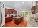 Spacious kitchen with granite countertops and stainless steel appliances at 13807 Thach Ct, Huntersville, NC 28078