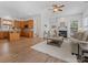 Kitchen boasts an island and plenty of wood cabinets at 15710 Laurel Oak Cres, Davidson, NC 28036