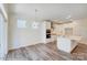Modern kitchen with island and stainless steel appliances at 2024 Embassy Ct # 49, Charlotte, NC 28213