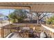 Small back deck with table and chairs, overlooking backyard at 315 Hillandale Ne St, Concord, NC 28025