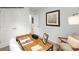 Simple home office with wooden desk and mid-century chair at 713 Wagon Cross Ct, York, SC 29745