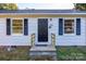 Newly renovated front door with updated hardware at 424 Wilson St, Statesville, NC 28677