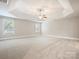 Spacious bedroom with carpet and ceiling fan at 4624 Pebble Run Dr, Matthews, NC 28105