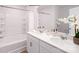 Bathroom boasts double vanity, soaking tub, and shower at 1373 6Th Ne St, Hickory, NC 28601