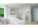 Bedroom with a queen bed, dresser, and walk-in closet at 1373 6Th Ne St, Hickory, NC 28601